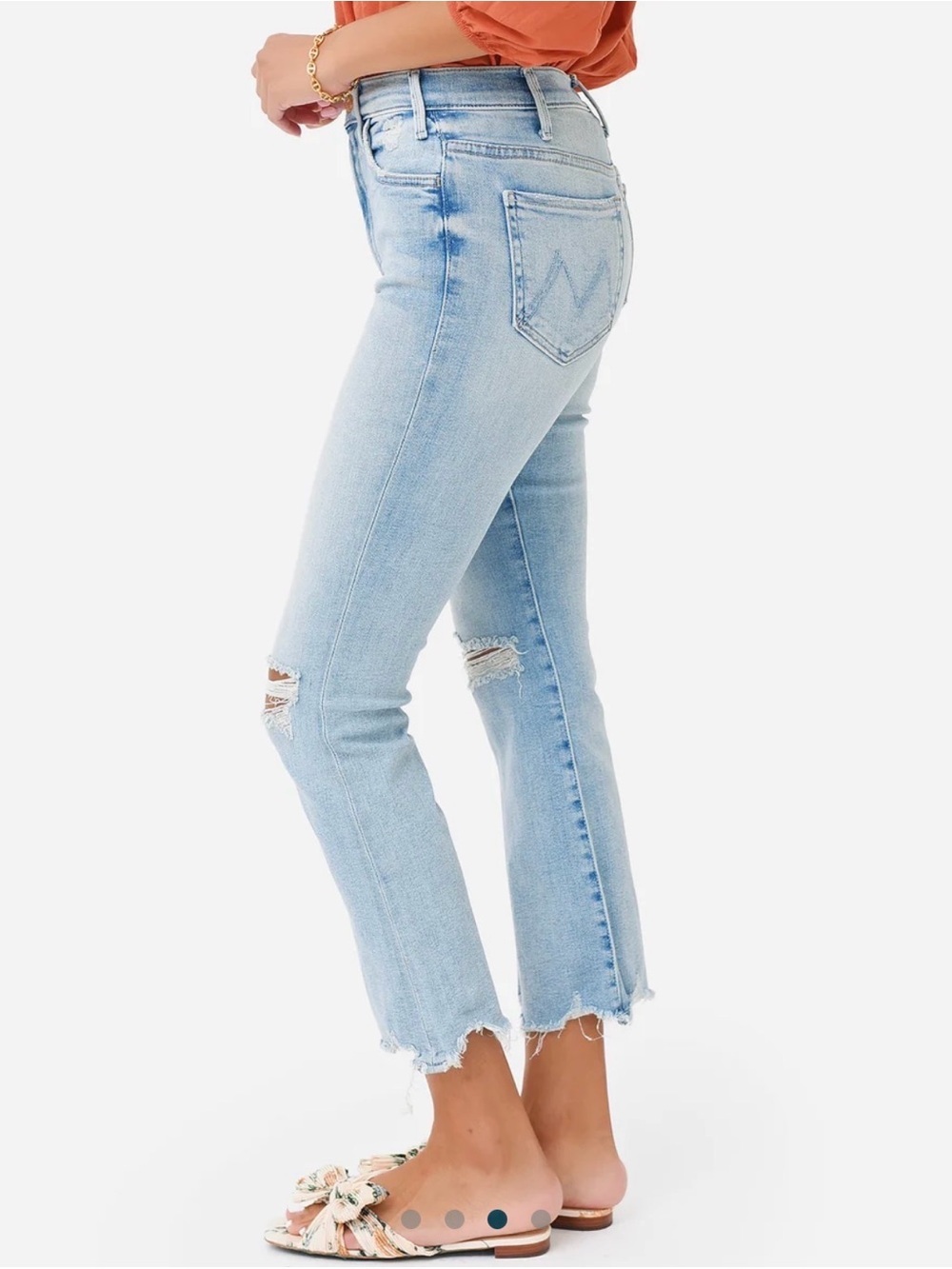 MOTHER The Hustler Ankle Chew Jeans Size 26 - Picture 3 of 12